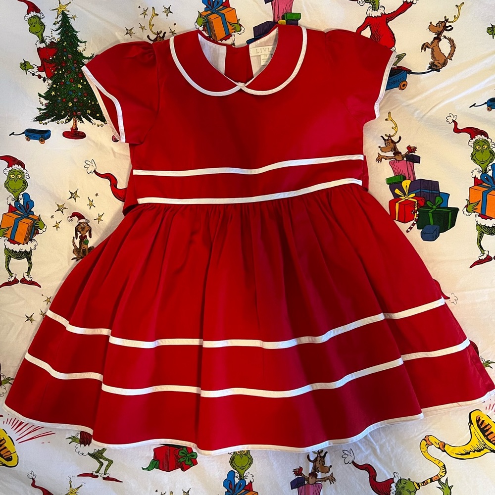 Livly Gorgeous Red girls Dress 3T Luxury Brand: LIVLY